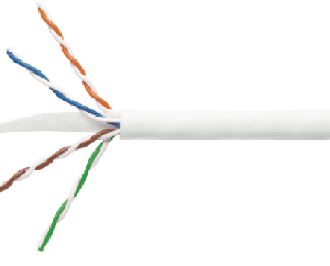 700216450 COMMSCOPE  Category 6 U/UTP Cable, Low Smoke Zero Halogen, White Jacket, 4 Pair Count, 1000 ft (305 m) Length, WE TOTE® box