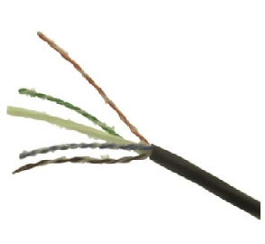 760178129 COMMSCOPE Category 6A F/UTP Cable, Outdoor, Black  Jacket, Aluminum Tape Shield, Inner Jacket, 4 Pair Count,  1000 ft (305 m) Length, Reel