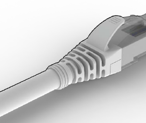 C6CPCU050-888BB LEVITON Cat6Plus 24 AWG U/UTP Stranded 4 Pair RJ45  Patch Cord Grey Cable with Grey Boots 5m