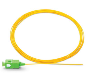 CAFCU09OS2TBL015YL Opterna OS2 FC/UPC T/Buff fiber 900um Pigtail 1.5mtr