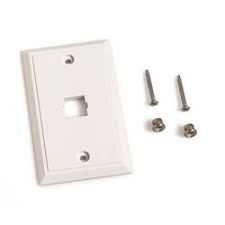 108258427 COMMSCOPE L Type Flush Mounted Faceplate, One Port White