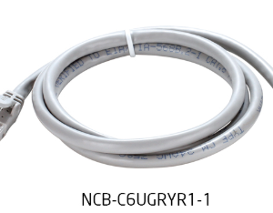 NCB-6AUGRYR1-1 Dlink Cat6A 10G UTP 24 AWG  PVC Round Patch Cord - 1m - Grey Colour