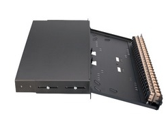 NN01408.3M12 BELDEN 12 Duplex LC (24 fiber) OM3 Termination/Splice Patch Panel - Half loaded