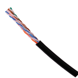 SCSUTP4C6PEBK Opterna Cat6 Solid 23AWG UTP PE 4Pair Outdoor Cable 305m/Reel Black
