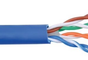 SCSUUTPC6ALSZHGY Cat6A cable roll PVC Opterna Cat6A 23AWG U/UTP LSZH 4P Cable 305mtr/Box Grey