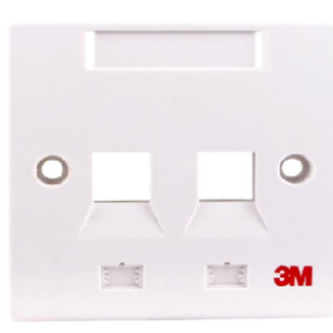 VOL-FPUK-2K 3M (2P 86*86mm UK Faceplate) W/O Shutter Doors, W/window label
